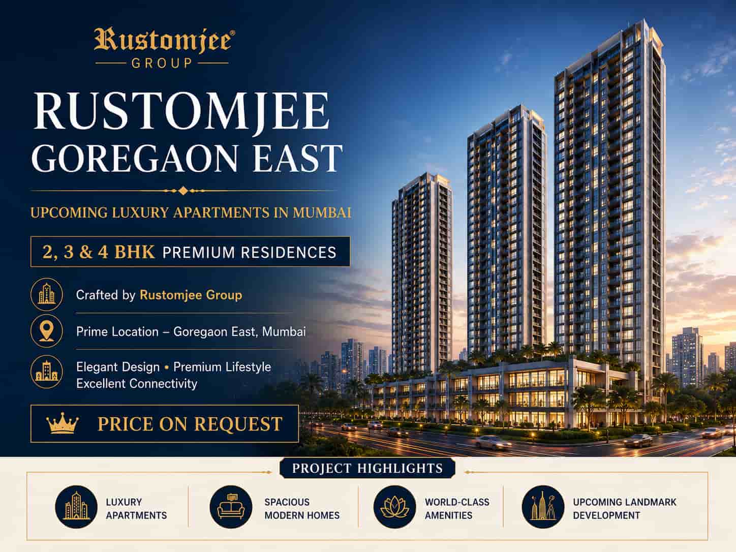 Rustomjee Goregaon East Luxury Apartments Banner