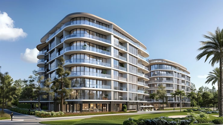 Artist's impression of a residential community, illustrative