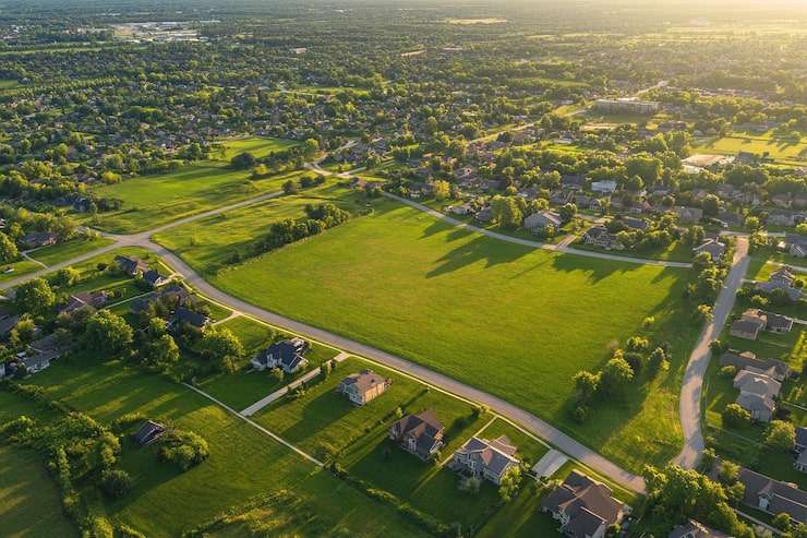Artist's impression of a residential community, illustrative