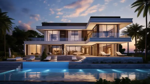 Artist's impression of a residential community, illustrative