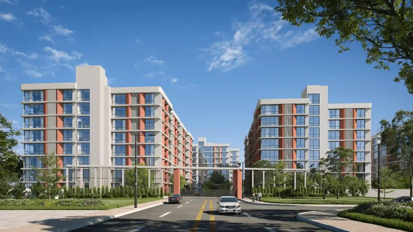 Artist's impression of a residential community, illustrative