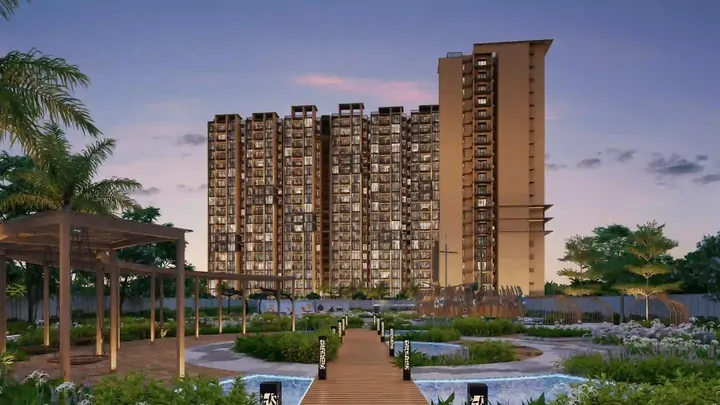 Artist's impression of a residential community, illustrative