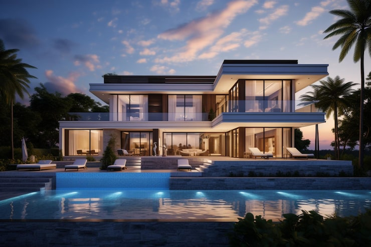 Artist's impression of a residential community, illustrative