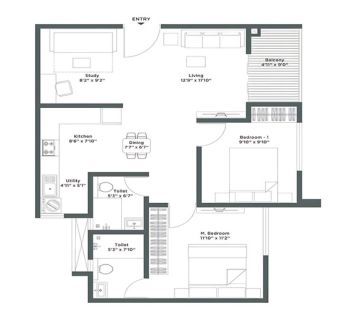 Rustomjee Andheri West floor plan1